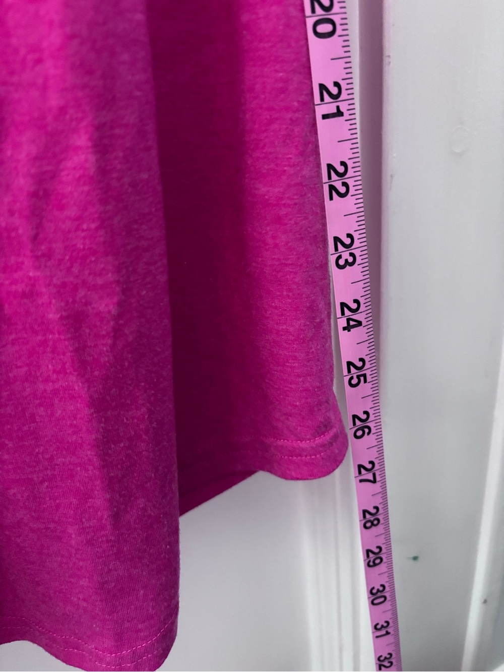 SHEIN Knot-Front Flutter Sleeve Blouse - Fuchsia - Picture 4 of 5